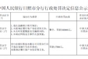 中信银行日照分行被罚54万元：因违反金融统计相关规定等四项违法行为类型