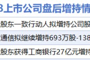7月8日增减持汇总：严牌股份等3股增持 四方新材等23股减持（表）